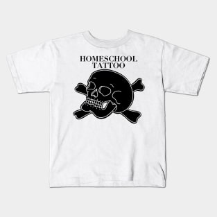 HomeSchoolTattoo Skull and Crossbones Kids T-Shirt